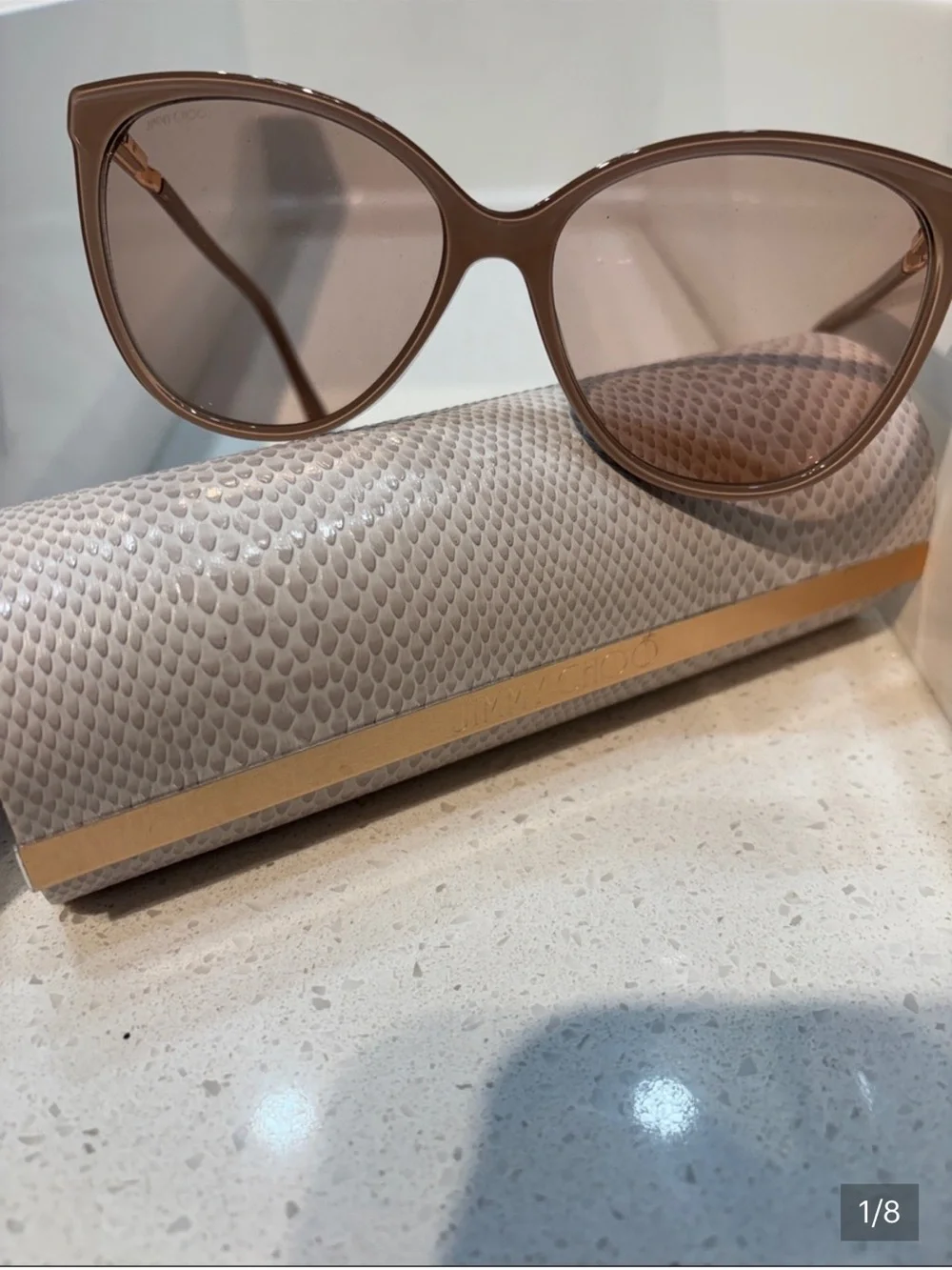 Jimmy Choo Lissa Sunglasses As Is - Picture 2 of 5